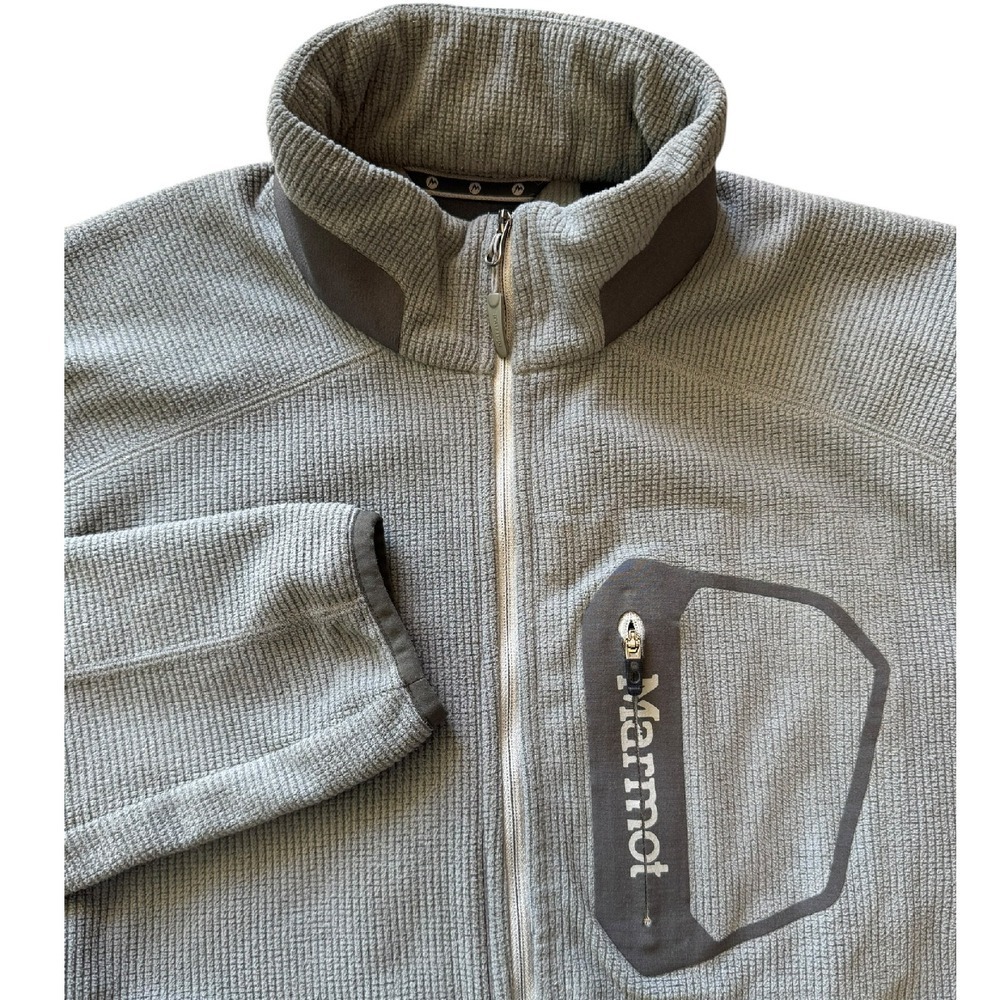 Marmot Gray Apinist Tech Cinder/Dark Granite Fleece Jacket Size M